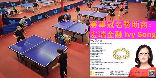 Table Tennis Single Ranking Tournament at Sunny Club, Toronto
