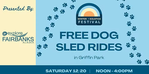 Free Dog Sled Rides in Griffin Park