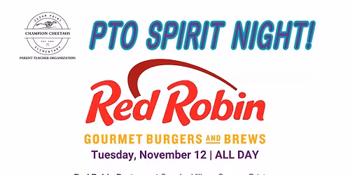PTO Spirit Night - Red Robin