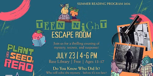 Teen Night Escape Room (Base Access Only)