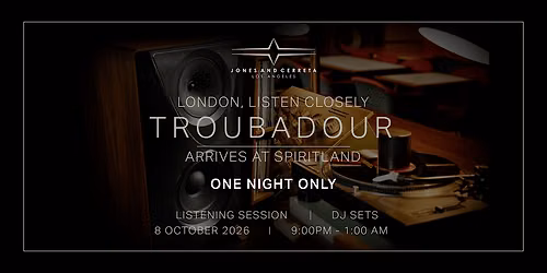 London, Listen Closely: Troubadour Arrives at Spiritland