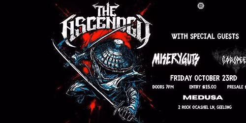 The Ascended X MiseryGuts X GodSpeed @ Medusa Bar!