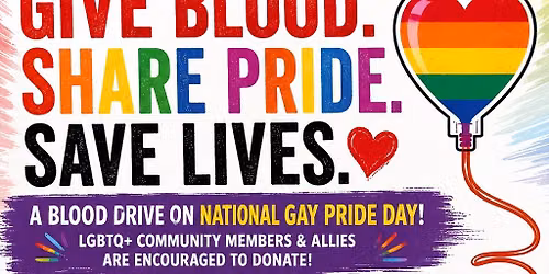 \ud83c\udf08\ud83e\ude78 GIVE BLOOD. SHARE PRIDE. SAVE LIVES. ALL @ POPPIN' OFF \ud83e\ude78\ud83c\udf08