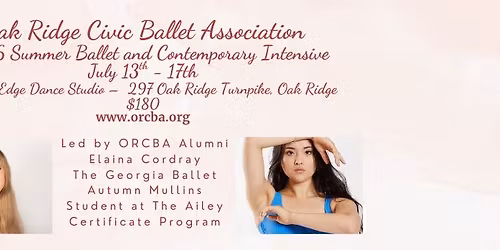 ORCBA Summer Ballet & Contemporary Intensive