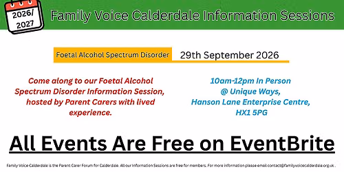 Foetal Alcohol Spectrum Disorder (FASD) Information Session
