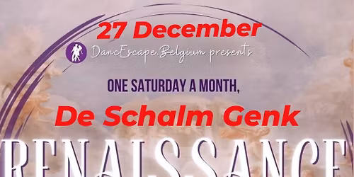 Renaissance @ De Schalm met Dj Orisha en Dj Jo !