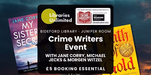 Crime Writers Event (National Crime Reading Month)