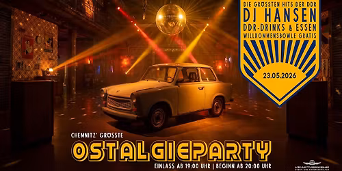 CHEMNITZ\u2019 GR\u00d6SSTE OSTALGIEPARTY | DDR-HITS