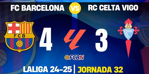 FC Barcelona vs RC Celta de Vigo at Spotify Camp Nou