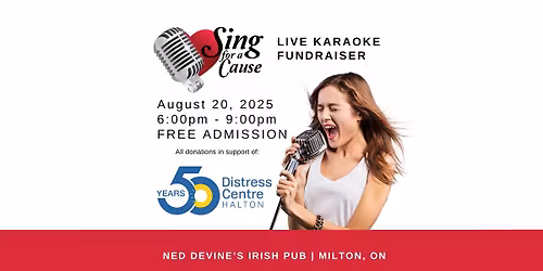 Sing for a Cause - Distress Centre of Halton