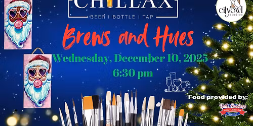 Brews and Hues: December Paint Night