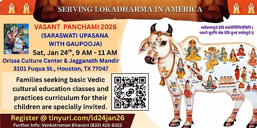 Vasant Panchami with Gaupooja - Houston 2026 - at Orissa Culture Center