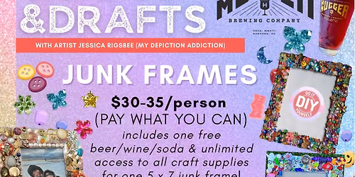 NOV 17: Crafts & Drafts: Junk Frames @ Hugger Mugger with Jessica Rigsbee