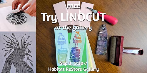 Free Linocut Workshop: Carve a Bookmark or Mini Print