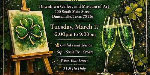 St. Patrick\u2019s Day Paint & Sip
