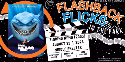 Flashback Flicks in the Park - Finding Nemo — Middle Shelter at Veterans Park