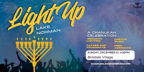 The Menorah Lighting at Birkdale Village