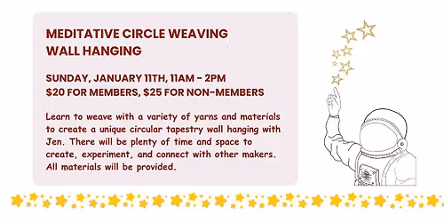 Meditative Circle Weaving Wall Hanging