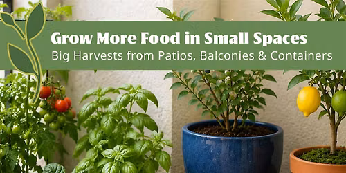 Grow More Food in Small Spaces: Patios, Balconies & Containers - Campbell