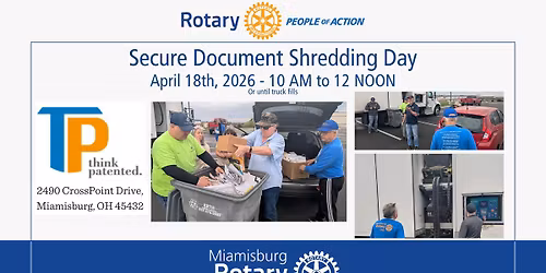 Miamisburg Rotary's Fourth Annual Secure Document Shred Day