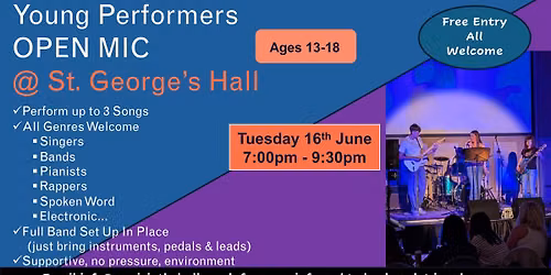 Young Performers Open Mic Evening