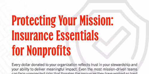 Insurance Essentials for Nonprofits | Lunch & Learn