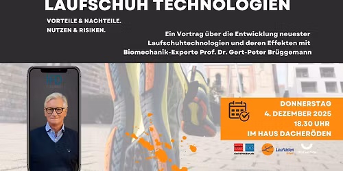 Laufanalyse, Biomechanik und Pr\u00e4vention neu gedacht - Vortrag am 4.Dezember 2025