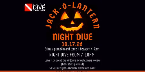 Underwater Pumpkin Carving and Jack-O-Lantern Night Dive