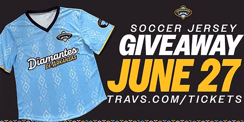 Diamantes de Arkansas Soccer Jersey Giveaway