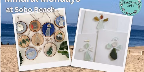 Sea glass Christmas decorations and cards workshop