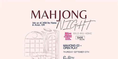 Mahjong 101 + Open Play at Wild Iris Home