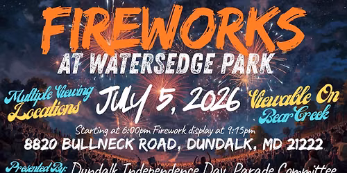 Fireworks at Watersedge Park