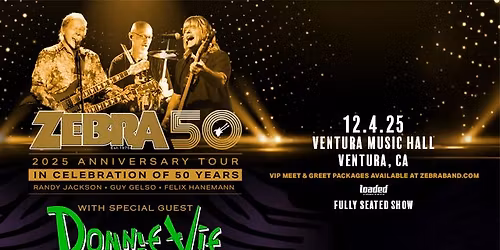 Zebra at Ventura Music Hall