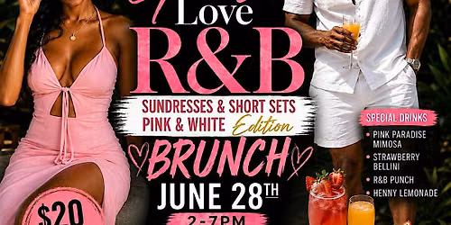 PRETTY GIRLS LOVE RNB SUNDRESSES & SHORT SET PINK & WHITE EDITION