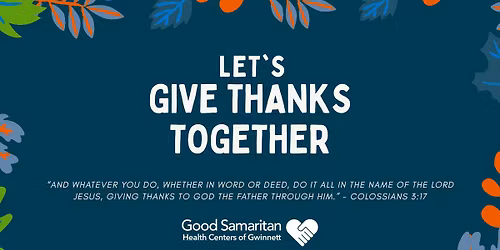 Let\u2019s Give Thanks Together- Open House