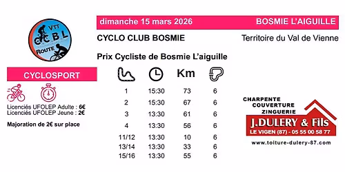 Prix cycliste du CCBL - course UFOLEP cyclosport