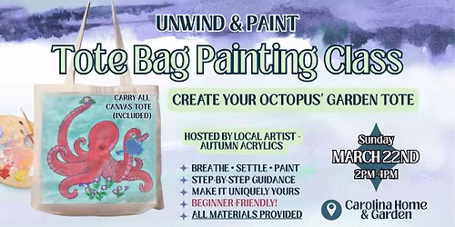 Octopus’ Garden Tote Bag Painting Class (Newport)