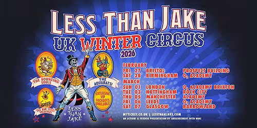LESS THAN JAKE - WINTER CIRCUS | MANCHESTER