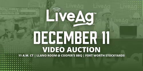December 11 - Fort Worth Stockyards Video Auction