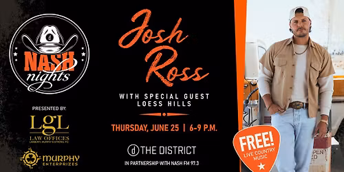 NASH Nights in The District | Josh Ross with special guests Loess Hills