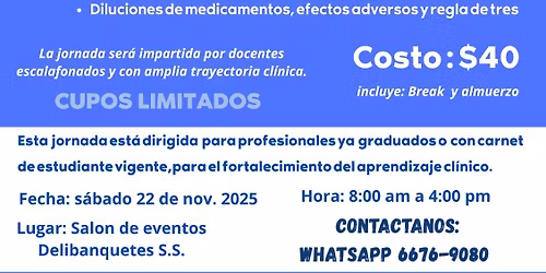 Jornada Te\u00f3rico Pr\u00e1ctica Para Enfermer\u00eda 