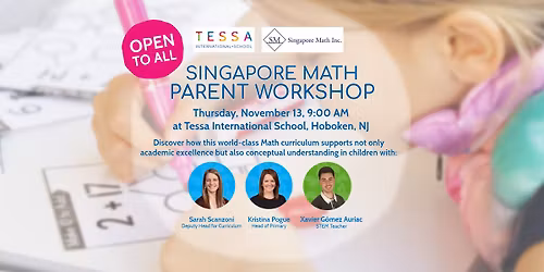 Singapore Math Parent Workshop at Tessa International School