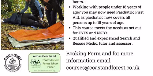 Reeves Scout Hall, Outdoor and Paediatric First Aid 14th15th Nov 2026