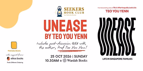 Unease by Teo You Yenn | Seekers Book Club + Post-Discussion Author Q&A