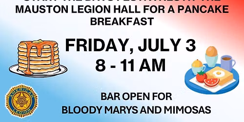 Pancake BUFFET Breakfast at the Mauston American Legion Post 81