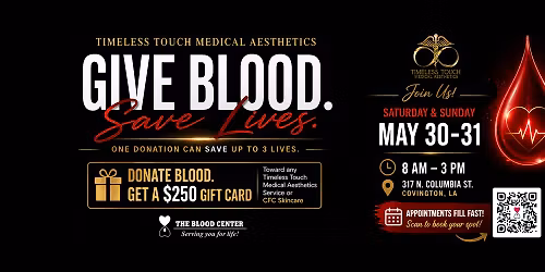 Timeless Touch Medical Aesthetics Blood Drive