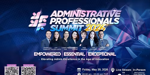 Administrative Professionals Summit 2026, with a themed, Empowered \u2022 Essential