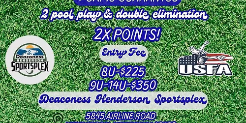 Henderson Ky Turf Madness 4GG Sat&Sun 2X Points