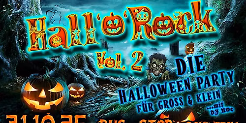 Hall 'o' Rock Volume 2 - Halloween Party für Groß und Klein im Bus-Stop in Schwerin