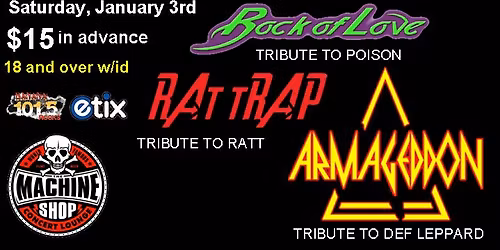 ROCK NEVER STOPS TOUR at The Machine Shop